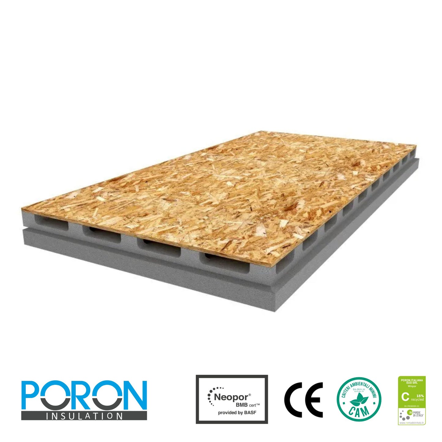 Panel de aislamiento ventilado con tablero WINPOR