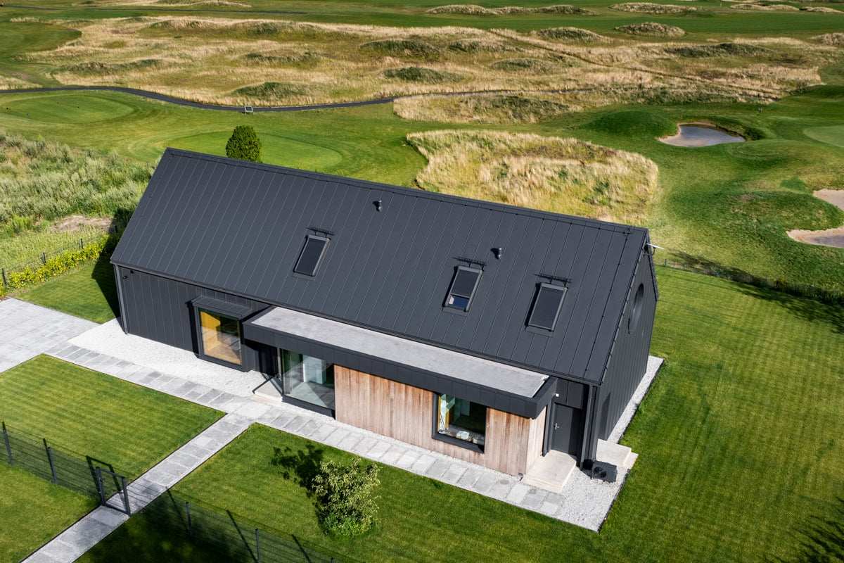 Vivienda con tejado FIBROGRAF