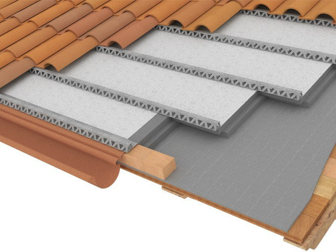 Panel aislante para cubierta ventilada con rastrel metálico | PORONTEK MAX AIR